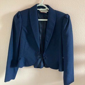 Size 6- petite Navy blue blazer